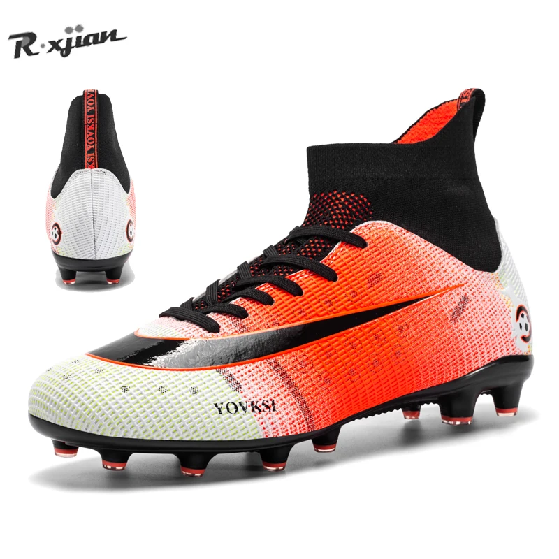 

Professional Football Shoes Men's High Ankle Football Shoes Non-slip Training Sports Shoes Outdoor Sports Shoes Size 35-46