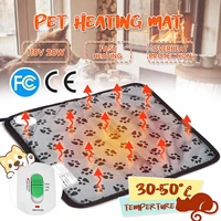 4545cm 20w dog cat electric heat pad temperature adjustable pet bed blanket puppy heater mat autumn winter cushion