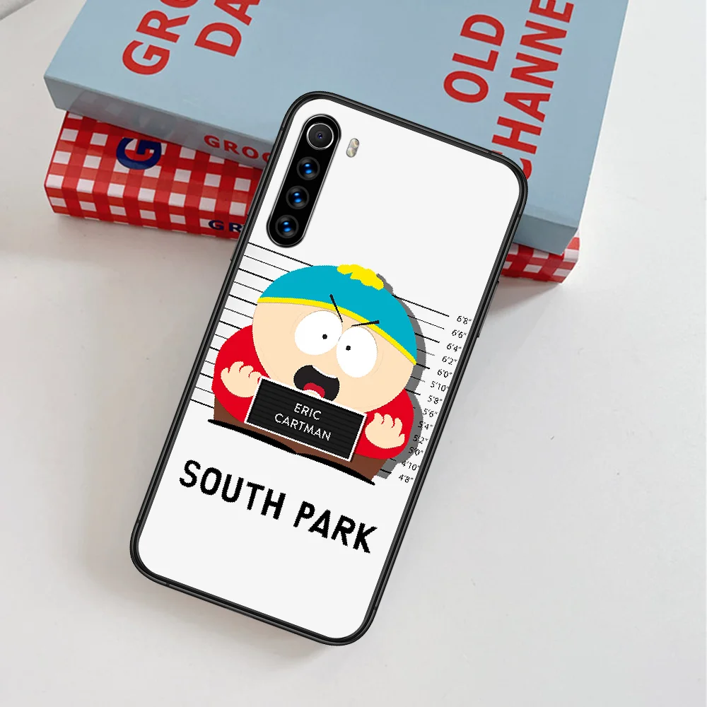 

South-Park Funny Cartoon Phone Case For Xiaomi Redmi Note 7 8 8T 9 9S 4X 7 7A 9A K30 Pro Ultra black Etui 3D Funda Soft Cell