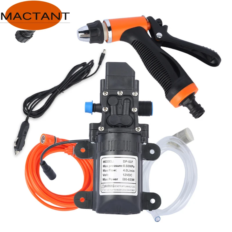 Цена MACTANT 12 В мойка автомобиля, пистолет-насос для мойки автомобиля, очиститель высокого давления, уход за автомобилем, Портативная стиральная ма...