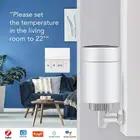 Умный клапан радиатора Tuya ZIGBEE, лампа с дистанционным управлением через приложение, работает с Alexa и Google Assistant, 1 шт.