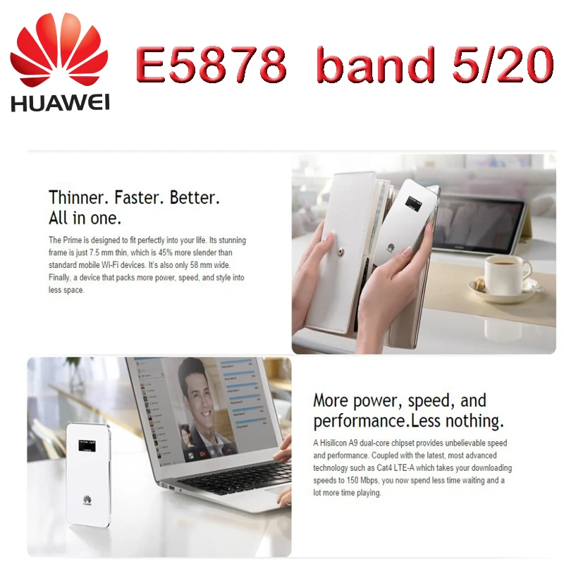 Старый разблокированный Huawei E5878s-32 4 аппарат не привязан к оператору сотовой связи