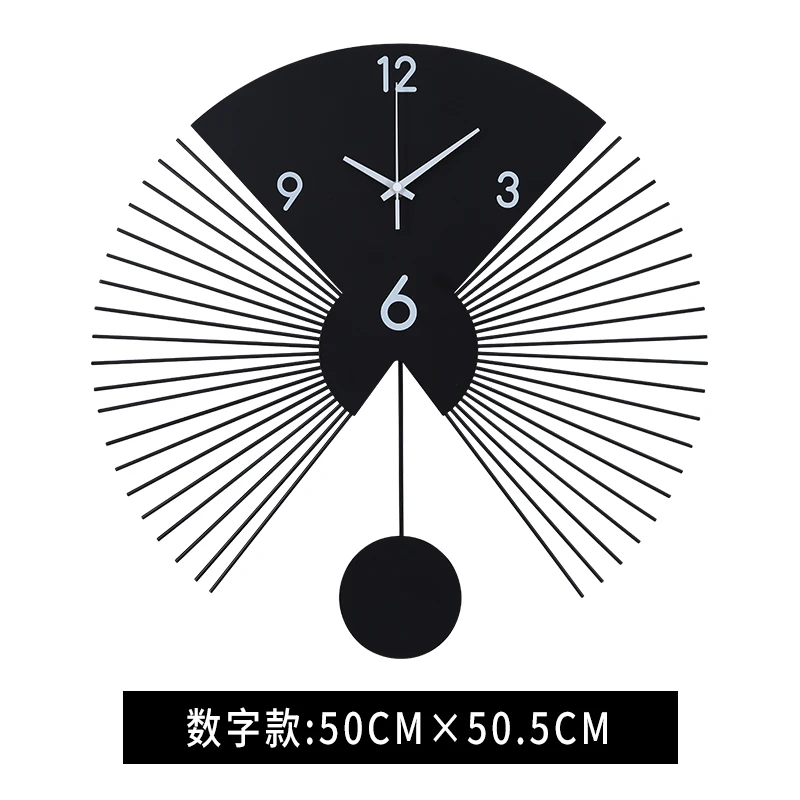 

Часы настенные электронные в скандинавском стиле, бесшумные простые большие и простые декоративные, для кухни, черные и белые