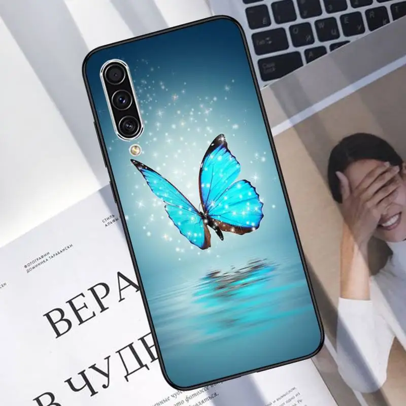 

Colorful Butterfly Patterns Phone Case For Samsung A20 A30 30s A40 A7 2018 J2 J7 prime J4 Plus S5 Note 9 10 Plus