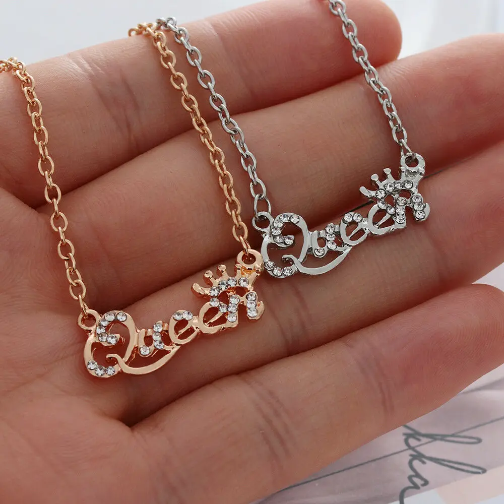 Королева Корона Подвеска тиара Стразы ожерелье жена девушка подарок на день