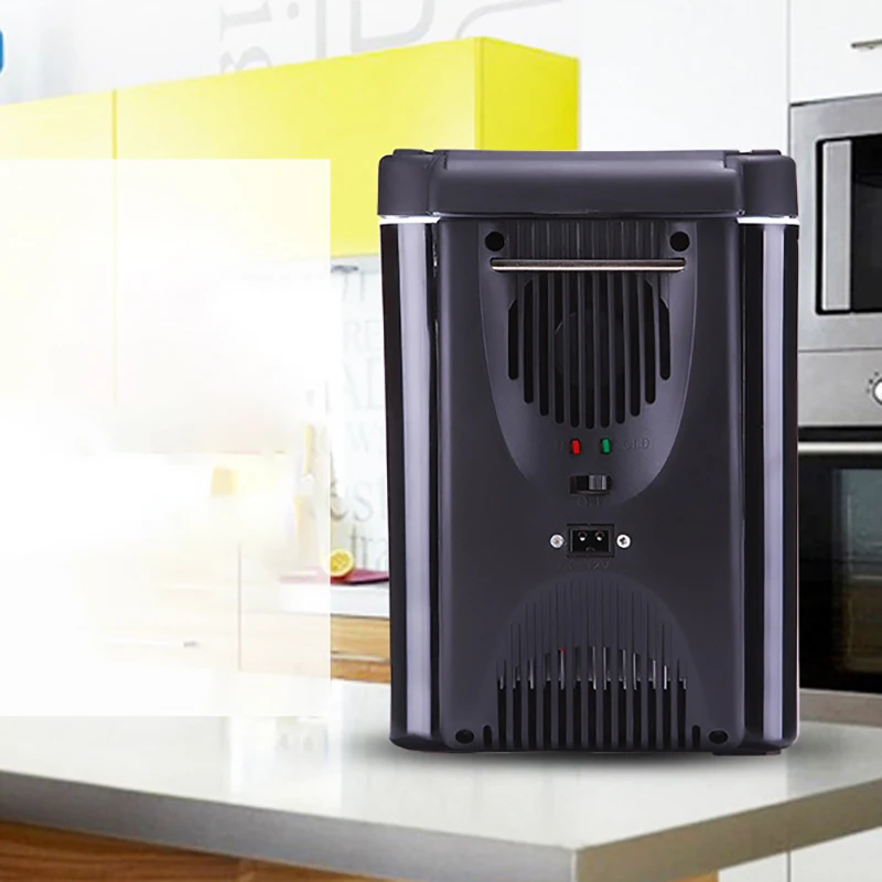 Портативный мини холодильник 6 л автомобильный с морозильной камерой