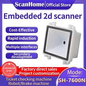scanhome 1d 2d cmos qr barcode scanner module embedded barcode scanner qr pdf417 code reader sh 7600n free global shipping