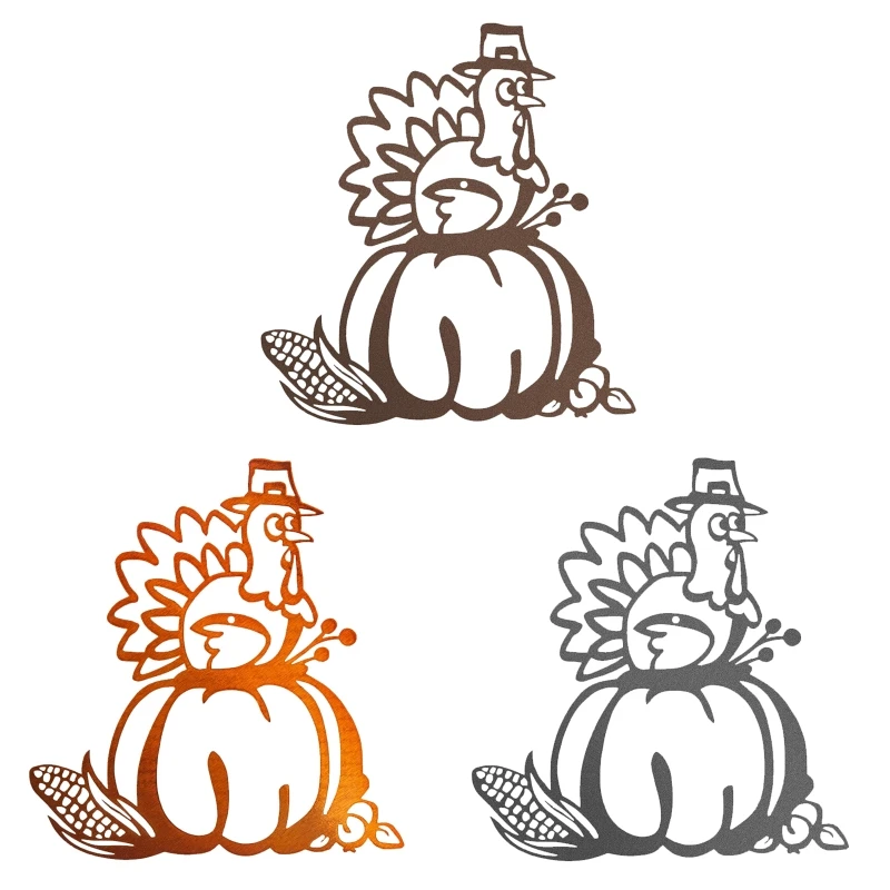 

Самоклеящиеся наклейки на стену в виде индейки, 5 шт., наклейки на холодильник, художественная роспись, День благодарения, T8ND