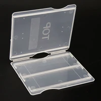 10pcs portable lab abs plastic microscope slides holder dispenser box 2pcs capacity case