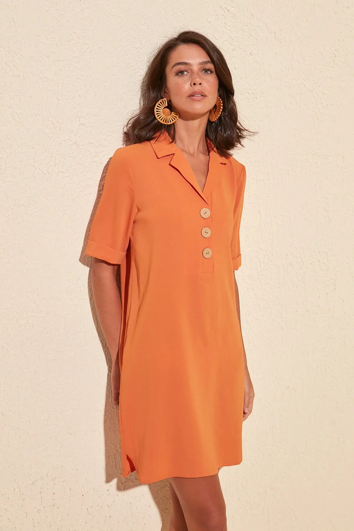 Платье с пуговицами TWOSS20EL1853|Женские платья| |