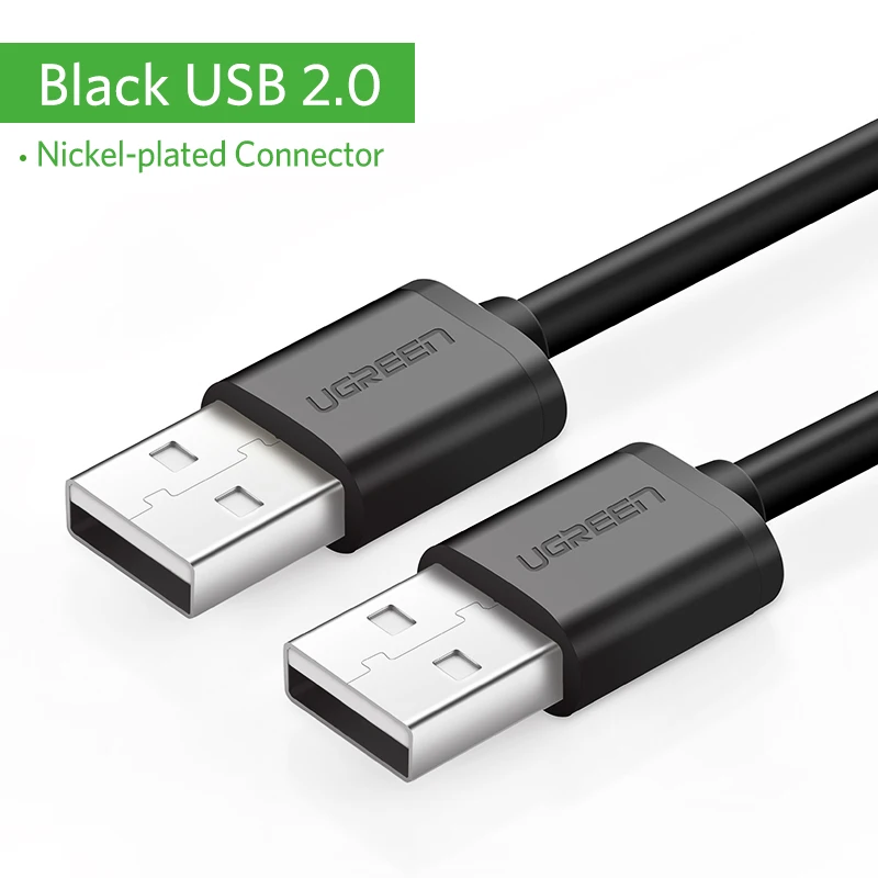 USB 2.0 Cable Ugreen USB к USB Удлинительный кабель Тип A Мужской к usb-вилке 3,0 2,0 удлинитель для радиатора жесткий диск Webcom usb-кабель для камеры расширения - Цвет: USB 2.0 Cable