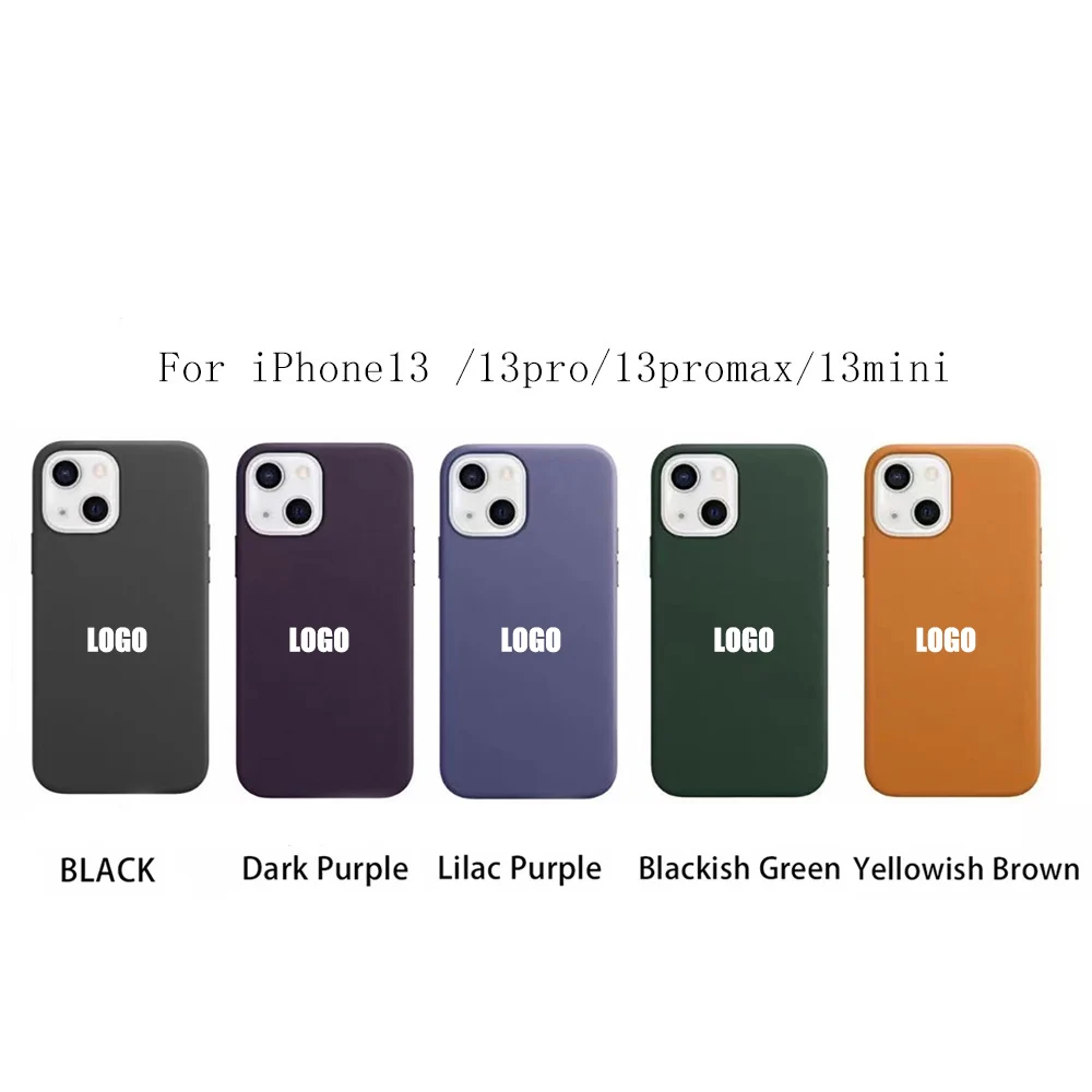 

Официальный чехол из натуральной кожи Для Magsafe для iPhone 13 Pro Max 13 Mini, Магнитный Роскошный чехол для Iphone с беспроводной зарядкой