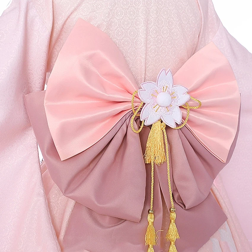 Костюм для косплея моя геройская Академия урарака охако милое Розовое Кимоно