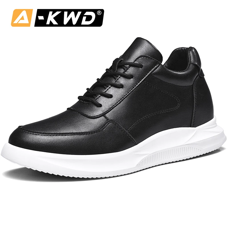 Кроссовки мужские кожаные высокие кеды на шнуровке низкая подошва повседневная