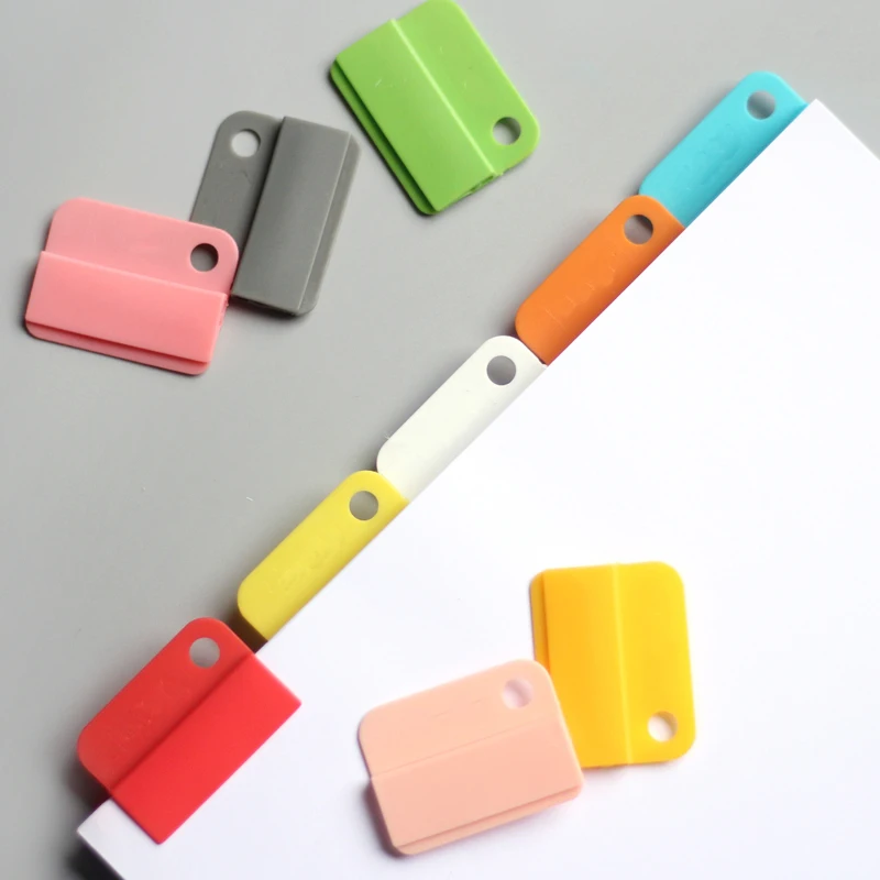 

6pcs Colorful Easy Clip Mini Document Paper Clips Folder Memo Paperclip Bookmark Label Paper Clip Folder Labels Casual Clips