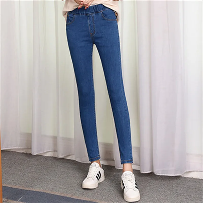 

2020 Plus Size 6XL Casual Women Jeans High Waist Pants Jeans for Women High Elastic Skinny Women Pants Sexy Slim Denim Trousers