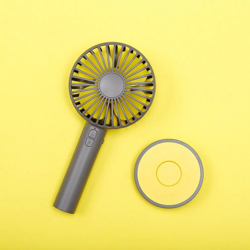 

USB Powered Portable Convenient Fashion Desktop Mini Handheld Small Fan With Mirror Outdoor Charging Lanyard Fan