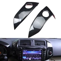 car dashboard central control emergency light lamp switch panel cover trim styling for toyota rav4 2009 2012