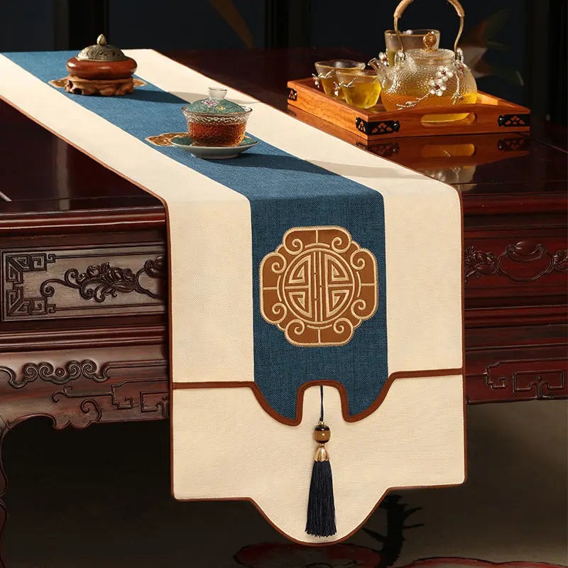 

Chinese Embroidery Table Runners TV Cabinet Bed Flag Dinner Table Decoration Wedding Decoration Fall Table Runner Luxury