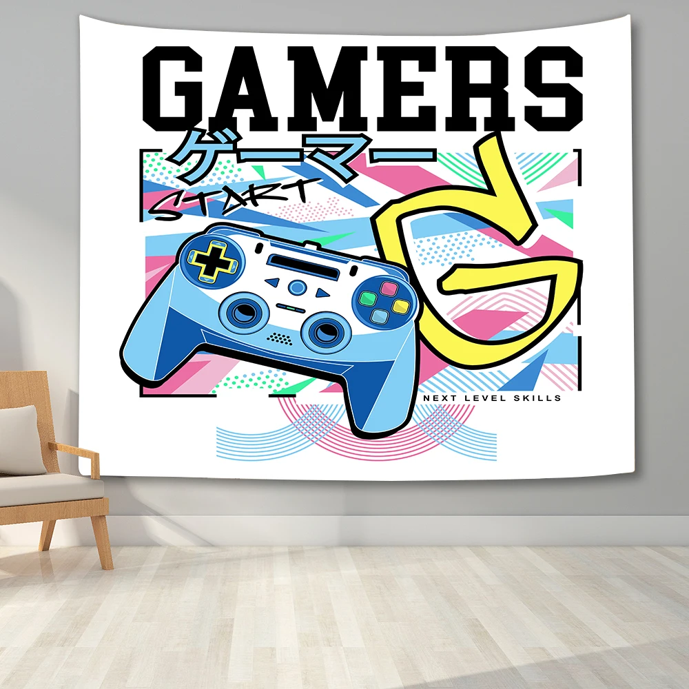 Игровой контроллер гобелен украшения дома видео игры настенное одеяло спальня