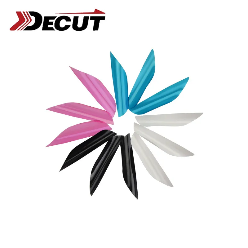 

50pcs 1-3/4" Archery Spin Wings Vanes Spiral Fletches Arrow DIY Tools 1.75" Arrow Feather Outdoor Shooting Training Accessories