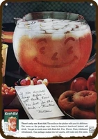 1960 kool aid drink vintage look replica metal sign orange smiling pitcher