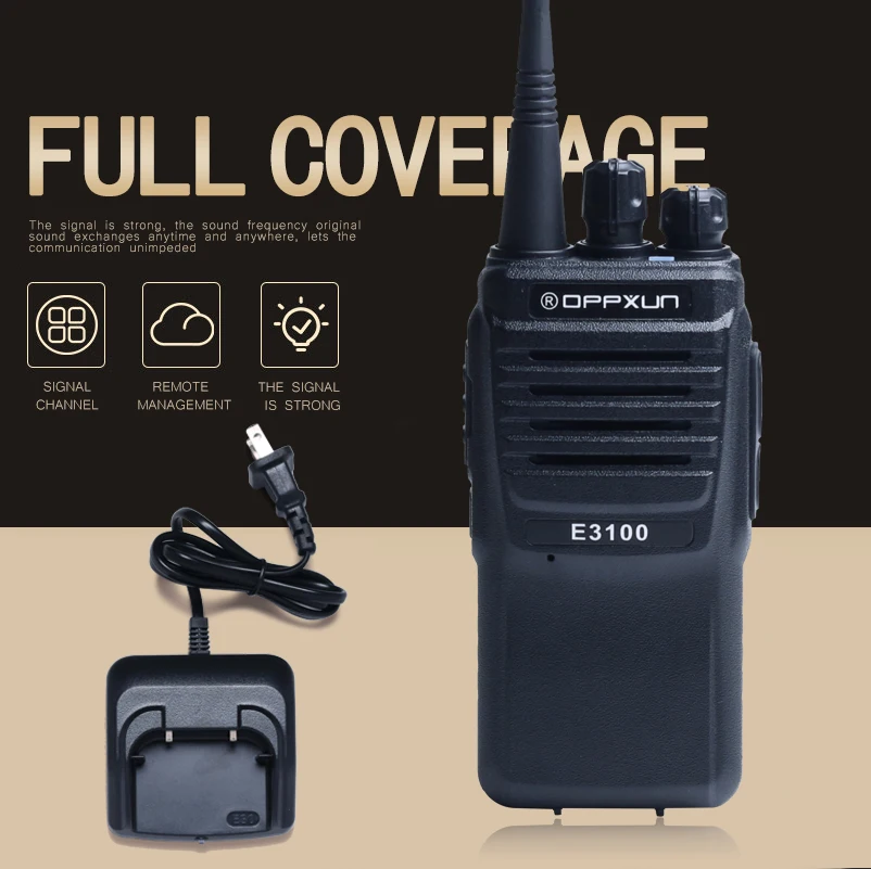 

Переносная рация OPPXUN OPX-E3100, PTT, Любительский радиокоммуникатор, двусторонняя связь, CB охота, УВЧ 400-470 МГц, 16-канальный приемопередатчик