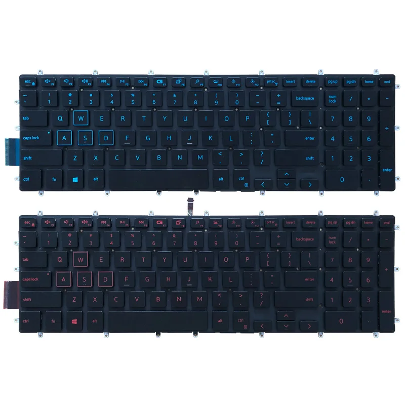 Новая клавиатура для Dell Inspiron G3 15 3579 3779 G5 5587 G7 7588 синий/красный Клавиатура ноутбука