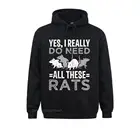 Забавный дизайн крысы да мне действительно нужно все эти крысы пуловер с капюшоном худи с принтом толстовки мужские свитшоты плотные спортивные Популярные