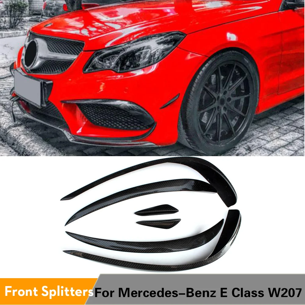 Передний бампер из углеродного волокна для Mercedes Benz E Class W207 E350 E400 E550 Coupe Convertible Sport