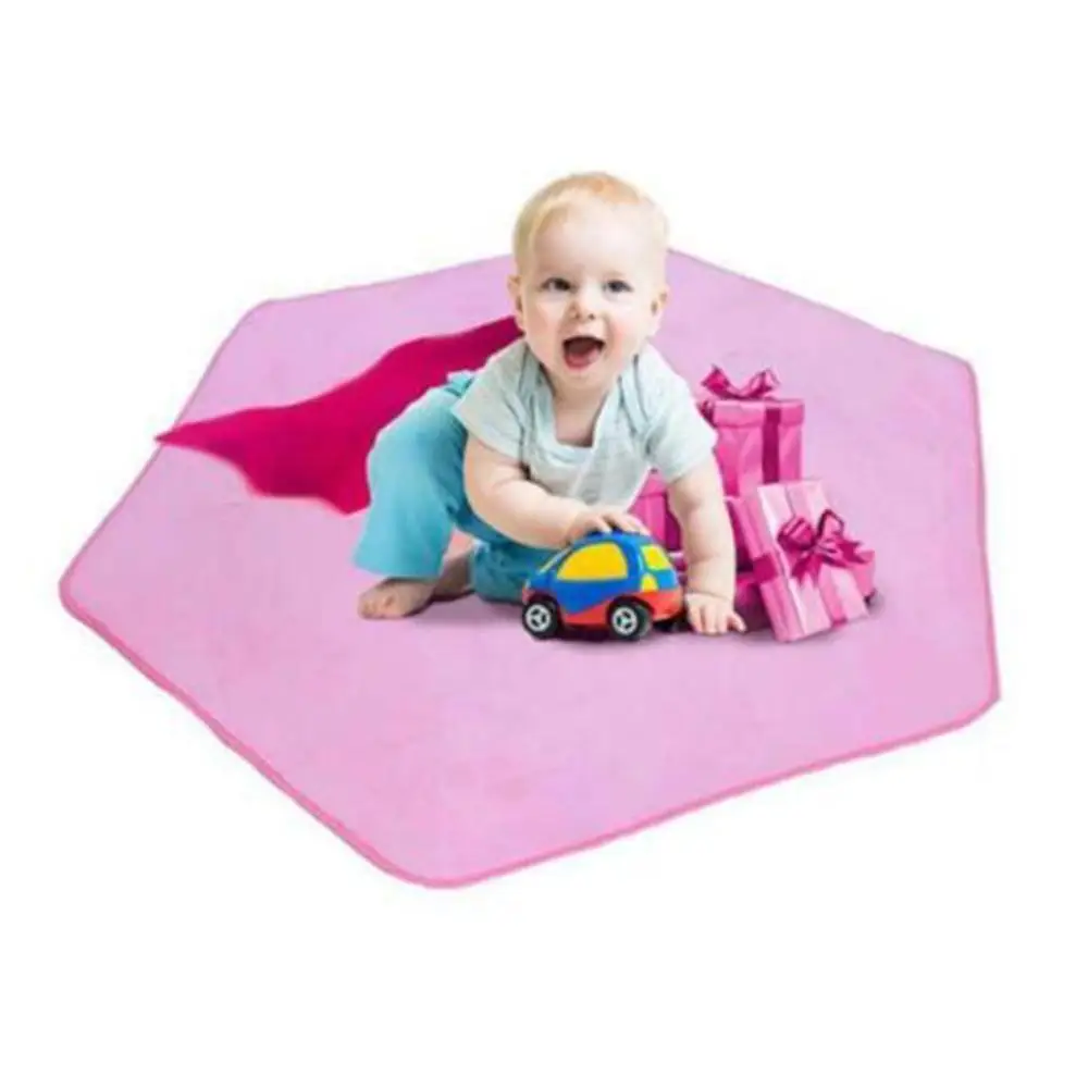 

Hexagon Rug For Kids Soft Home Carpet Kids Tent Rugs Children Playhouse Pad Yoga Mat Pet's Pad Baby Crawling Mat Tent Mat