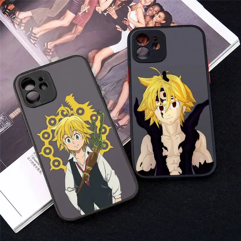 

anime seven deadly sins Phone Case For iPhone 12 11 Mini Pro XR XS Max 7 8 Plus X Matte transparent cover