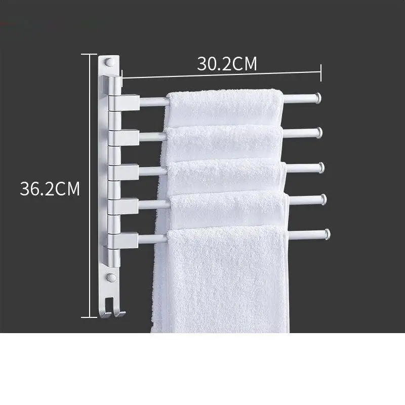 Version V Estante Prateleira Parede Etagere Lazienka Estanteria Rotatable Salle De Bain Wall Shower Accessories Towel Rack Bathroom Shelf - Цвет: Version V