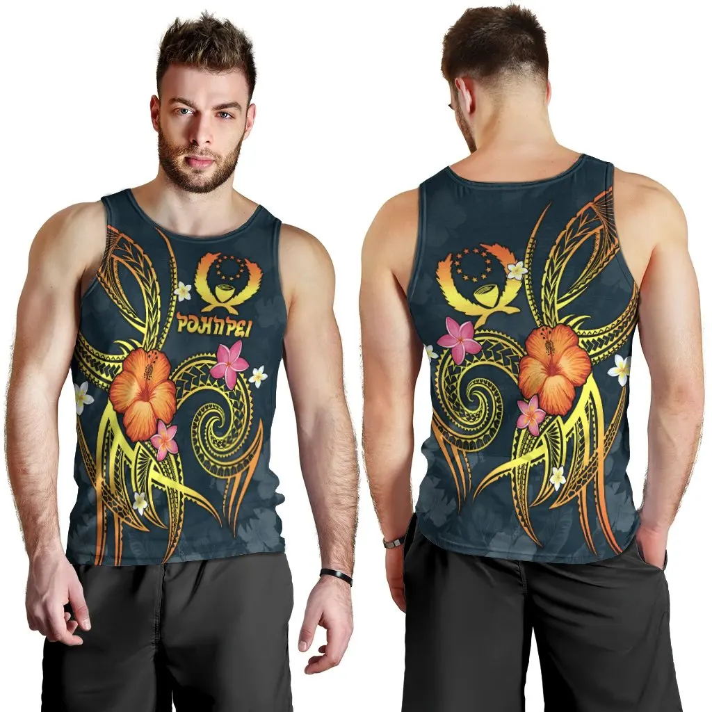 

PLstar Cosmos Pohnpei Polynesian Culture Tribe Island Retro Tattoo 3DPrint Men/Womem Summer Harajuku Sleeveless TankTop Vest A-1