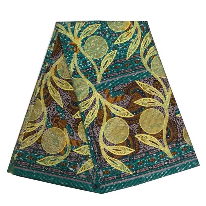 

African Nigerian Print Cotton Fabric By The Yards 100%Soft Breathable Real Wax Original Ankara Dress Material For Sewing VL 1360