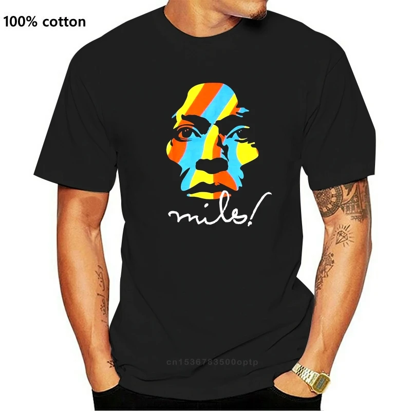 

Miles Davis Colors Face Image Black T Shirt Small New Merch Latest New Style Tee Shirt