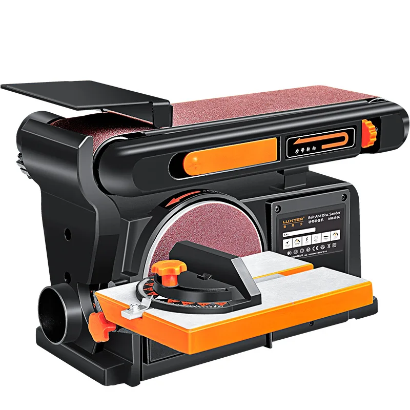 550W настольный абразивный ленточные шлифовальные машины наждачная бумага машина
