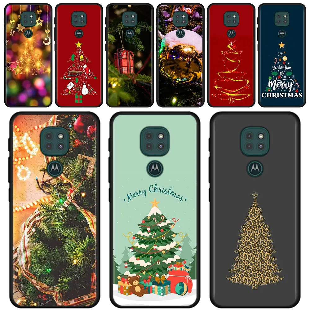

For Motorola G60 G50 G8 G40 G30 G20 Plus G9 Play G10 Power One Fusion E6s Edge 20 Pro Lite Shell Christmas Tree