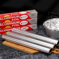 51020m kitchen oil proof waterproof stickers aluminum barbecue tin foil baking tools baking tinfoil paper sheet roll