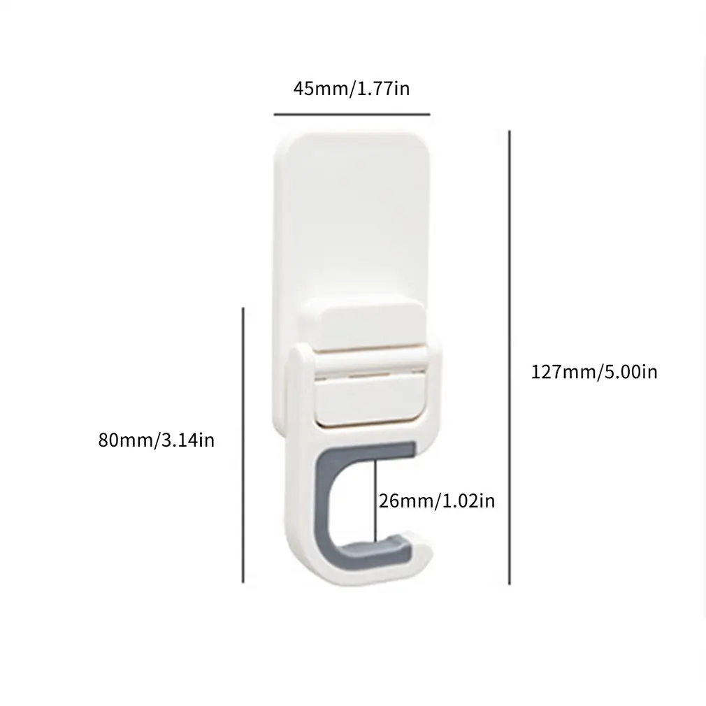 

Punch-free Mop Clip Hook Wall-mounted Broom Hook Household Bathroom Wall Storage Rack Portable Mop Storage Rack