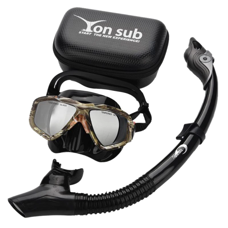 

Yon Sub камуфляжная профессиональная маска для дайвинга, трубка, противотуманные очки, очки, набор, оборудование для плавания, трубка для дыхан...