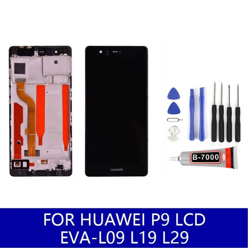 Для Huawei P9 Lcd EVA L09 L19 L29 ЖК дисплей сенсорный экран панель дигитайзер в сборе