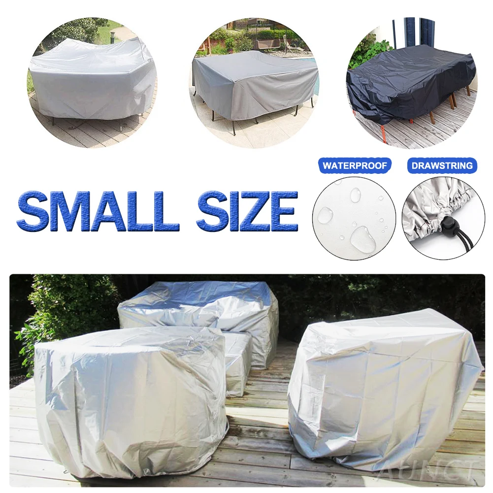 S Rain Snow Chair Cover For Sofa Table Chair Patio Dust Proof Gray Black S
