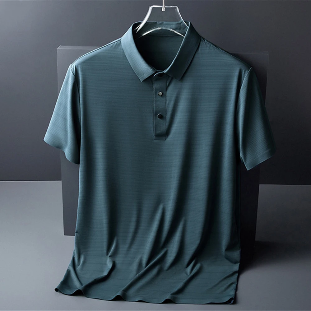 

Striped Summer Working POLO Shirt For Men Casual Daily Outdoor Clothing Smart Business High Street Polo Top Shirts 2021 Dropship