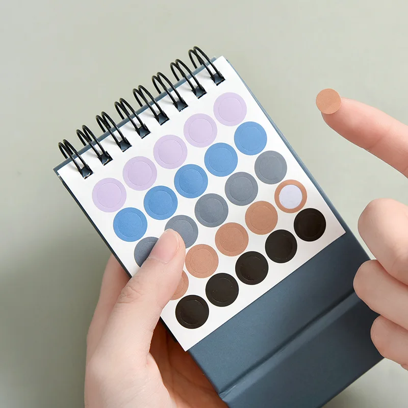 2020-2021 Simple solid color Mini Desktop Paper Calendar dual Daily Scheduler Table Planner Yearly Agenda Organizer | Канцтовары для
