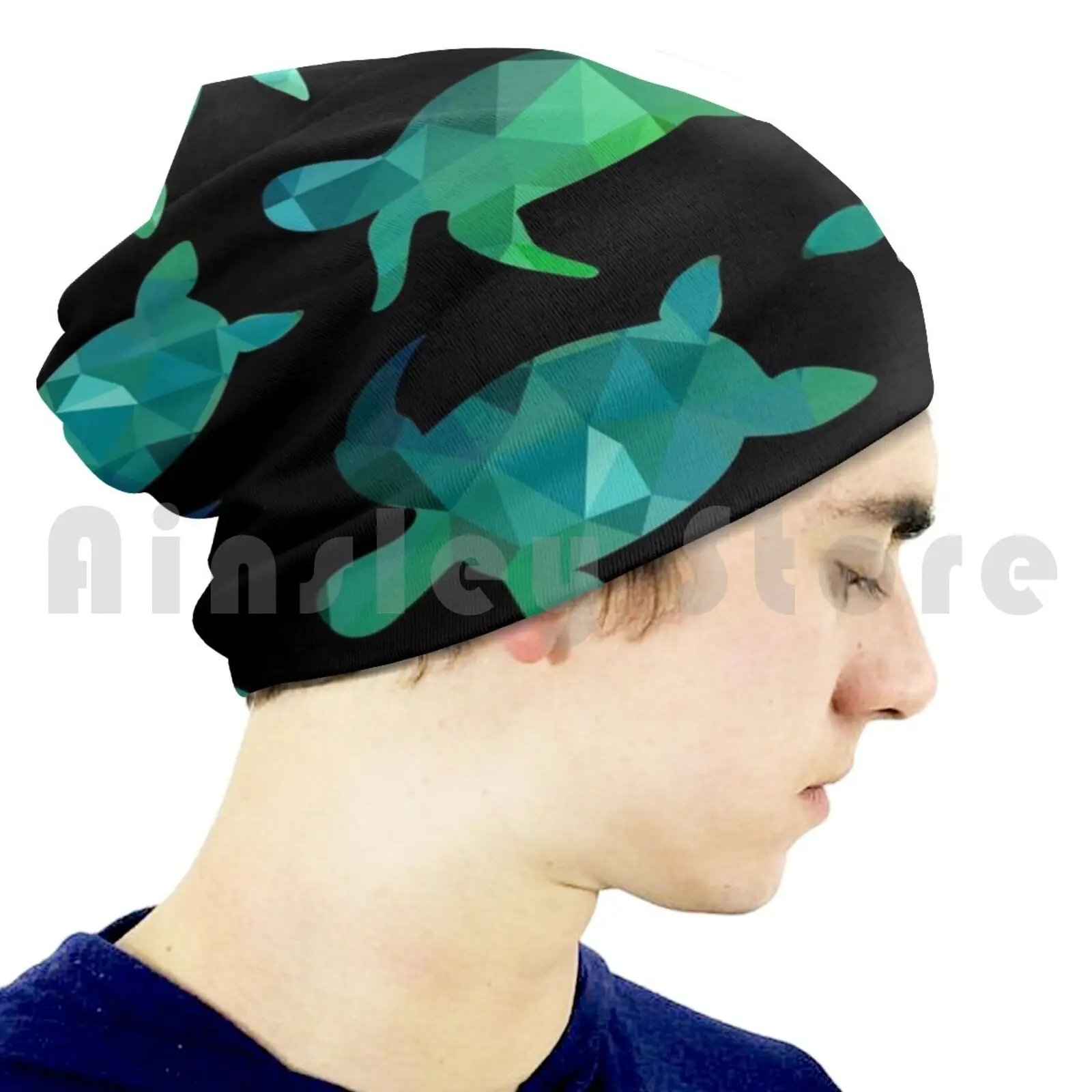 Милые шапочки-черепахи пуловер Удобная шапка космическая черепаха милые зеленые