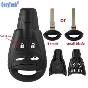 Корпус для смарт-карты OkeyTech чехол для дистанционного ключа от машины, для Saab 9-3 93 2003-2007, 4 кнопки, без ключа
