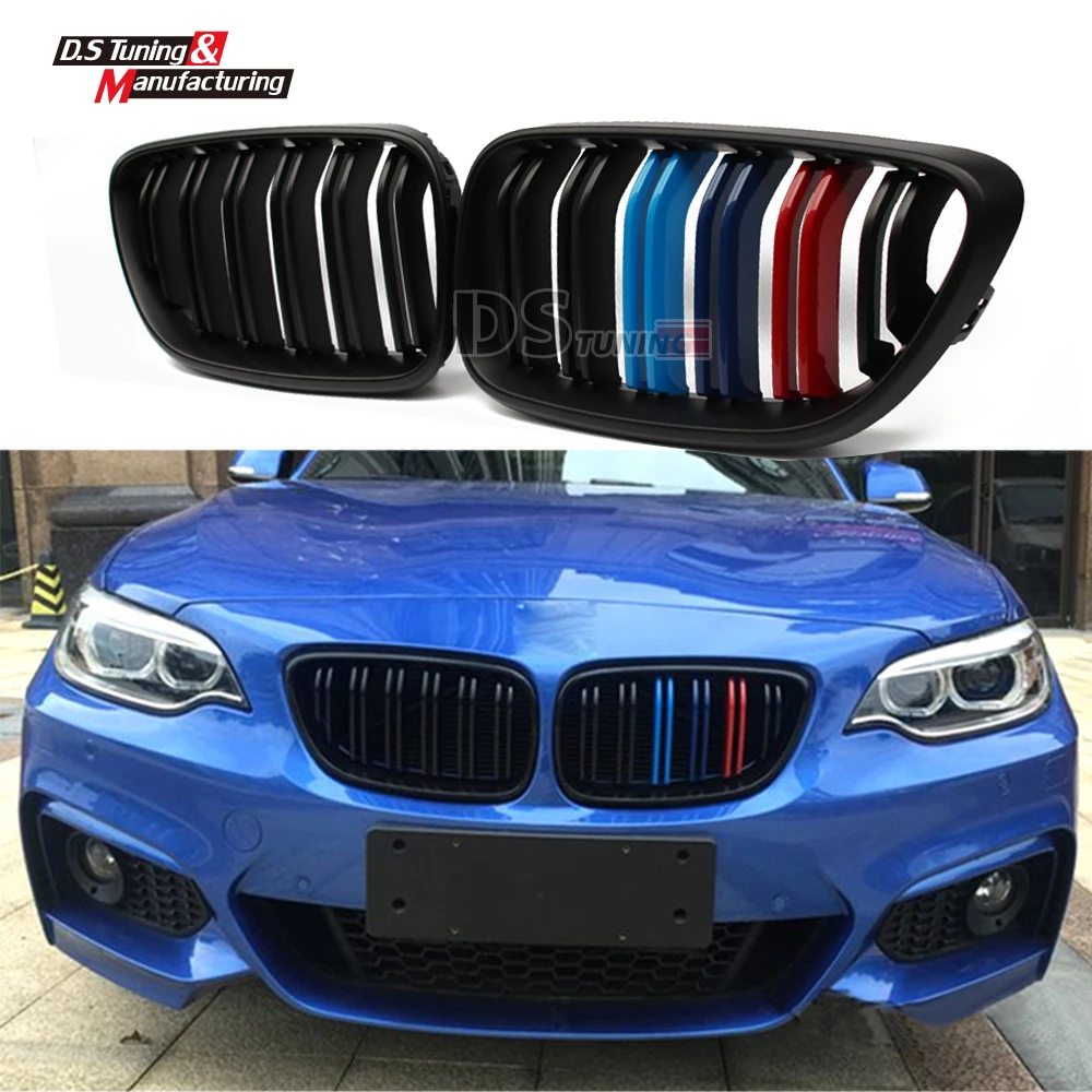 F22 решетка Замена переднего бампера гриль гоночные грили для BMW 2 серии 2014 2015 M Цвет