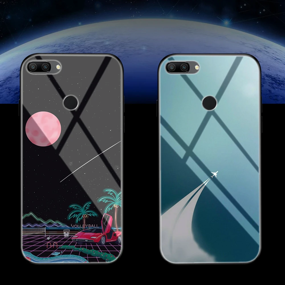 Lavaza Мультфильм Воздушный самолет на заказ закаленное стекло мягкий чехол для Huawei