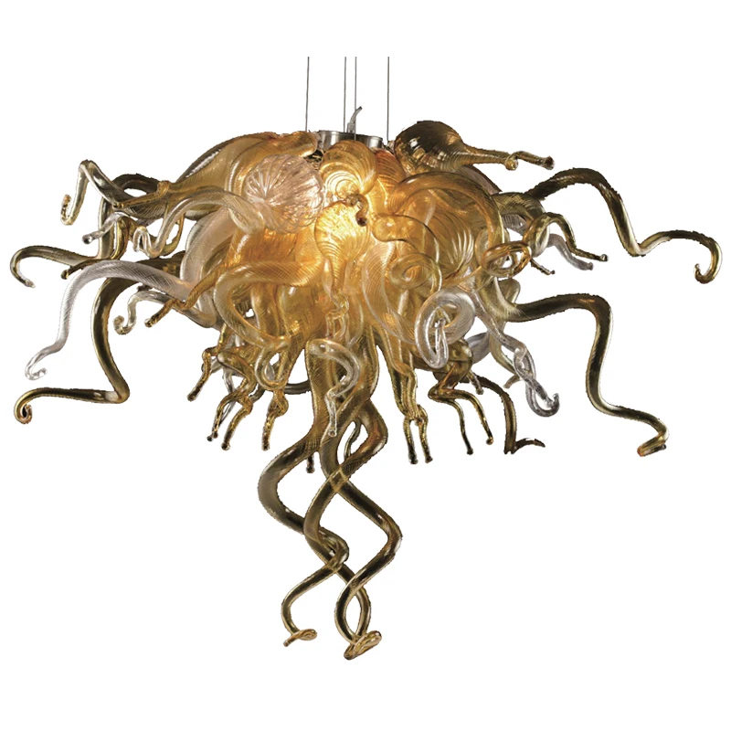 

Hot Sale Modern Chandeliers Lighting Art Hand Blown Glass Chandelier Lamps LED Lights for Bedroom Decor